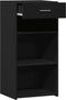 vidaXL - Dressoir - 45x42,5x93 - cm - bewerkt - hout - zwart