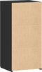 vidaXL - Dressoir - 45x42,5x93 - cm - bewerkt - hout - zwart