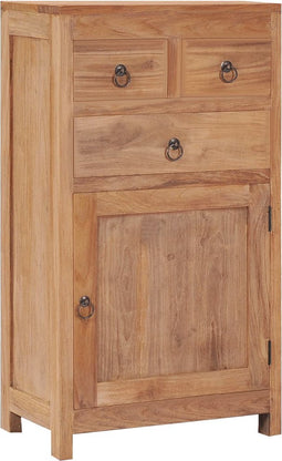 vidaXL - Dressoir - 50x30x90 - cm - massief - teakhout
