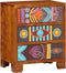 vidaXL - Dressoir - 50x35x60 - massief - acaciahout - veelkleurig