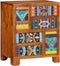 vidaXL - Dressoir - 50x35x60 - massief - acaciahout - veelkleurig