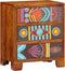 vidaXL - Dressoir - 50x35x60 - massief - acaciahout - veelkleurig