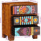 vidaXL - Dressoir - 50x35x60 - massief - acaciahout - veelkleurig