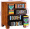 vidaXL - Dressoir - 50x35x60 - massief - acaciahout - veelkleurig