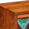 vidaXL - Dressoir - 50x35x60 - massief - acaciahout - veelkleurig