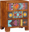 vidaXL - Dressoir - 50x35x60 - massief - acaciahout - veelkleurig