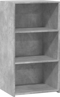 vidaXL - Dressoir - 50x41x93 - cm - bewerkt - hout - betongrijs