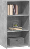 vidaXL - Dressoir - 50x41x93 - cm - bewerkt - hout - betongrijs