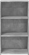 vidaXL - Dressoir - 50x41x93 - cm - bewerkt - hout - betongrijs