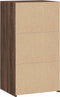vidaXL - Dressoir - 50x41x93 - cm - bewerkt - hout - bruin - eikenkleurig