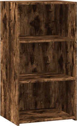 vidaXL - Dressoir - 50x41x93 - cm - bewerkt - hout - gerookt - eikenkleurig