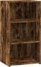 vidaXL - Dressoir - 50x41x93 - cm - bewerkt - hout - gerookt - eikenkleurig
