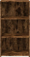 vidaXL - Dressoir - 50x41x93 - cm - bewerkt - hout - gerookt - eikenkleurig