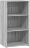 vidaXL - Dressoir - 50x41x93 - cm - bewerkt - hout - grijs - sonoma - eikenkleurig