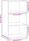 vidaXL - Dressoir - 50x41x93 - cm - bewerkt - hout - grijs - sonoma - eikenkleurig