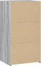 vidaXL - Dressoir - 50x41x93 - cm - bewerkt - hout - grijs - sonoma - eikenkleurig