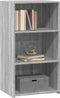 vidaXL - Dressoir - 50x41x93 - cm - bewerkt - hout - grijs - sonoma - eikenkleurig