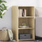 vidaXL - Dressoir - 50x41x93 - cm - bewerkt - hout - sonoma - eikenkleurig
