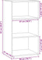 vidaXL - Dressoir - 50x41x93 - cm - bewerkt - hout - sonoma - eikenkleurig