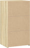 vidaXL - Dressoir - 50x41x93 - cm - bewerkt - hout - sonoma - eikenkleurig