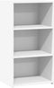 vidaXL - Dressoir - 50x41x93 - cm - bewerkt - hout - wit