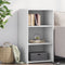 vidaXL - Dressoir - 50x41x93 - cm - bewerkt - hout - wit