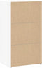 vidaXL - Dressoir - 50x41x93 - cm - bewerkt - hout - wit