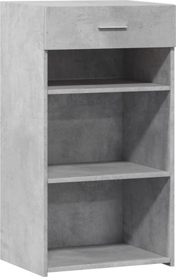 vidaXL - Dressoir - 50x42,5x93 - cm - bewerkt - hout - betongrijs