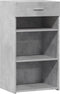 vidaXL - Dressoir - 50x42,5x93 - cm - bewerkt - hout - betongrijs