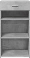 vidaXL - Dressoir - 50x42,5x93 - cm - bewerkt - hout - betongrijs