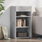vidaXL - Dressoir - 50x42,5x93 - cm - bewerkt - hout - betongrijs
