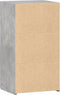 vidaXL - Dressoir - 50x42,5x93 - cm - bewerkt - hout - betongrijs