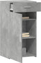 vidaXL - Dressoir - 50x42,5x93 - cm - bewerkt - hout - betongrijs