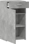 vidaXL - Dressoir - 50x42,5x93 - cm - bewerkt - hout - betongrijs