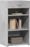 vidaXL - Dressoir - 50x42,5x93 - cm - bewerkt - hout - betongrijs