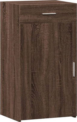 vidaXL - Dressoir - 50x42,5x93 - cm - bewerkt - hout - bruin - eikenkleur