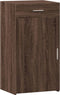 vidaXL - Dressoir - 50x42,5x93 - cm - bewerkt - hout - bruin - eikenkleur