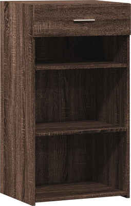 vidaXL - Dressoir - 50x42,5x93 - cm - bewerkt - hout - bruin - eikenkleur