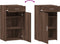 vidaXL - Dressoir - 50x42,5x93 - cm - bewerkt - hout - bruin - eikenkleur