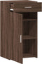 vidaXL - Dressoir - 50x42,5x93 - cm - bewerkt - hout - bruin - eikenkleur
