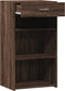 vidaXL - Dressoir - 50x42,5x93 - cm - bewerkt - hout - bruin - eikenkleur