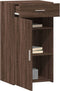 vidaXL - Dressoir - 50x42,5x93 - cm - bewerkt - hout - bruin - eikenkleur