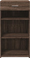 vidaXL - Dressoir - 50x42,5x93 - cm - bewerkt - hout - bruin - eikenkleur