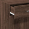 vidaXL - Dressoir - 50x42,5x93 - cm - bewerkt - hout - bruin - eikenkleur