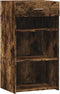 vidaXL - Dressoir - 50x42,5x93 - cm - bewerkt - hout - gerookt - eikenkleurig