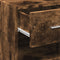 vidaXL - Dressoir - 50x42,5x93 - cm - bewerkt - hout - gerookt - eikenkleurig