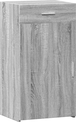 vidaXL - Dressoir - 50x42,5x93 - cm - bewerkt - hout - grijs - sonoma - eikenkleurig