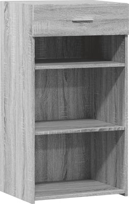 vidaXL - Dressoir - 50x42,5x93 - cm - bewerkt - hout - grijs - sonoma - eikenkleurig