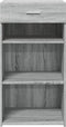 vidaXL - Dressoir - 50x42,5x93 - cm - bewerkt - hout - grijs - sonoma - eikenkleurig