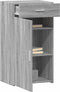 vidaXL - Dressoir - 50x42,5x93 - cm - bewerkt - hout - grijs - sonoma - eikenkleurig